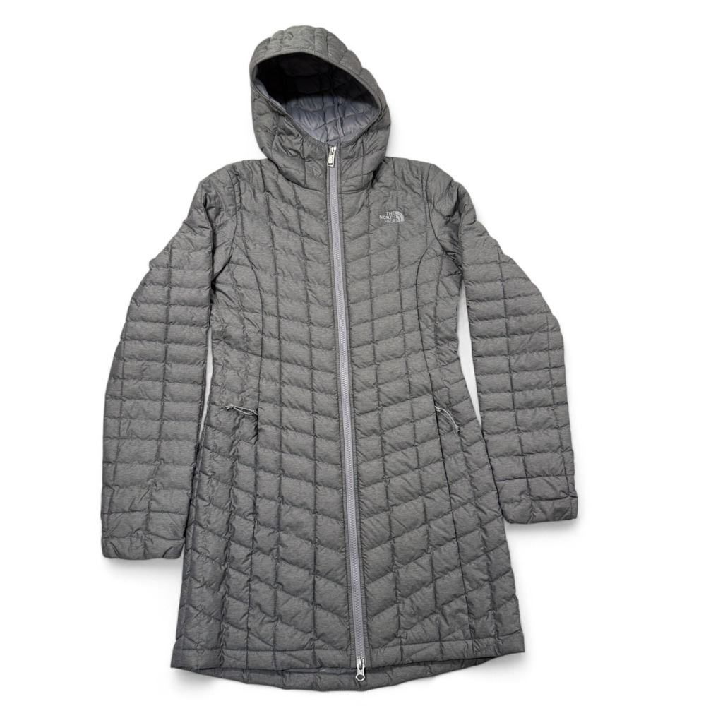 The‎ North Face Thermoball Eco Parka Puffer Coat Womens XS Gray Hoodie Jacket
